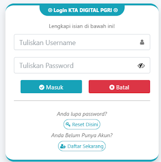 Register PGRI Kutai Kartanegara - Persatuan Guru Republik Indonesia Cabang Kutai Kartanegara